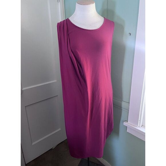 Stella Carakasi Dresses & Skirts - Stella Caraski Womens XL/1X Sleeveless Flattering Draped Shift Dress Stretch